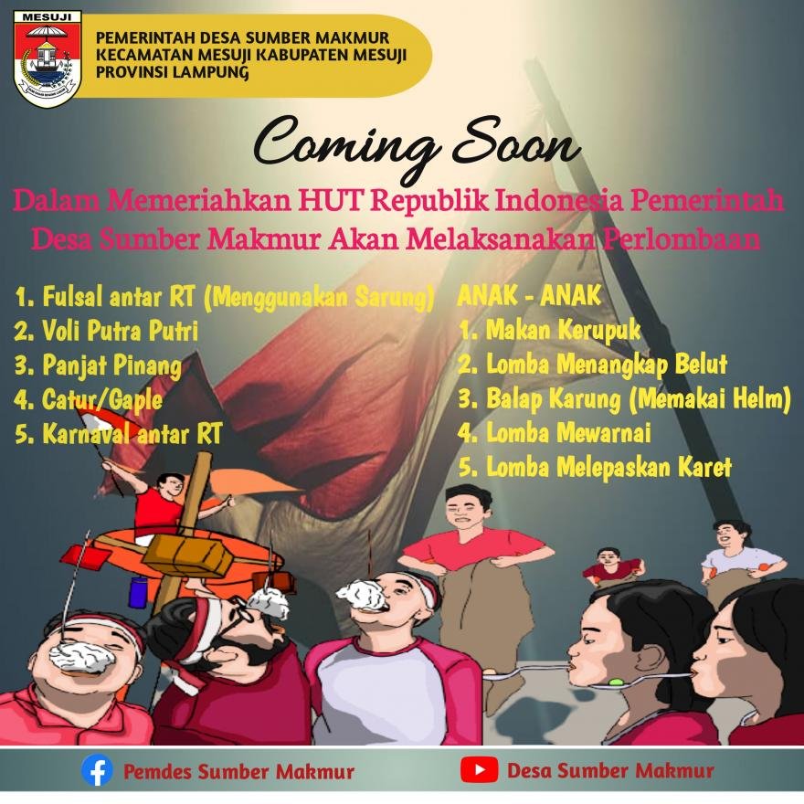 Coming Soon Lomba HUT RI Desa Sumber Makmur 